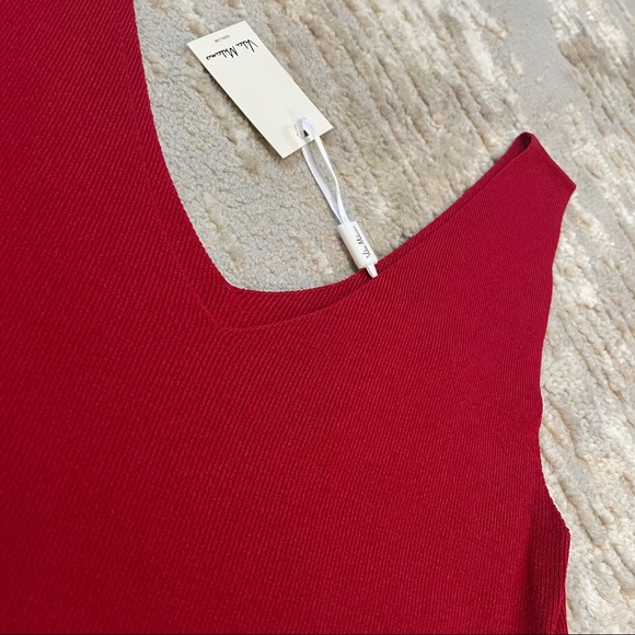 NWT! Vila Milano Red Tank Top, Size Medium - Picture 3 of 11
